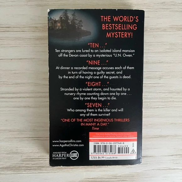 And Then There Were None by Agatha Christie, Paperback - Picture 2 of 3